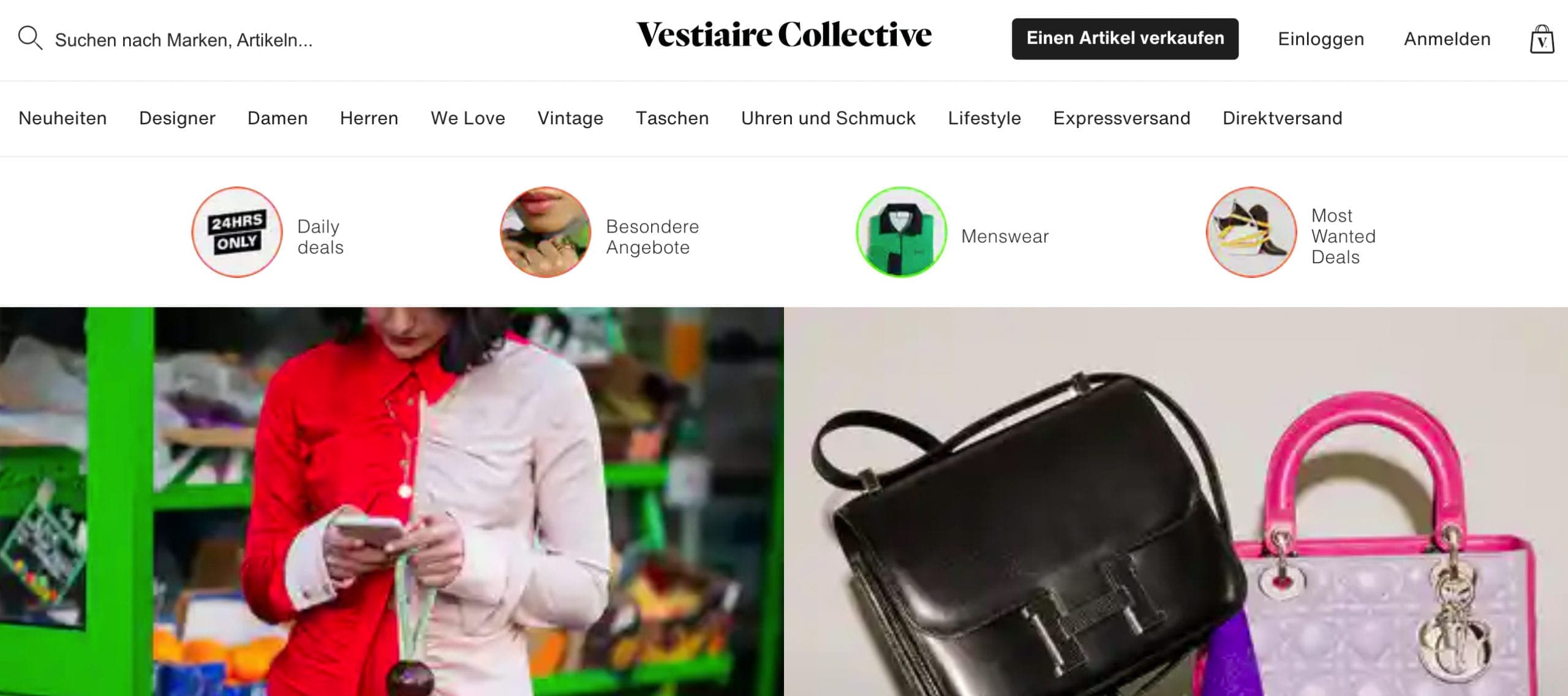Vestiaire Collective Screenshot