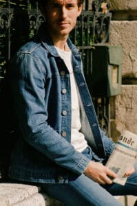 MUD Jeans Jeansjacke und t-shirt