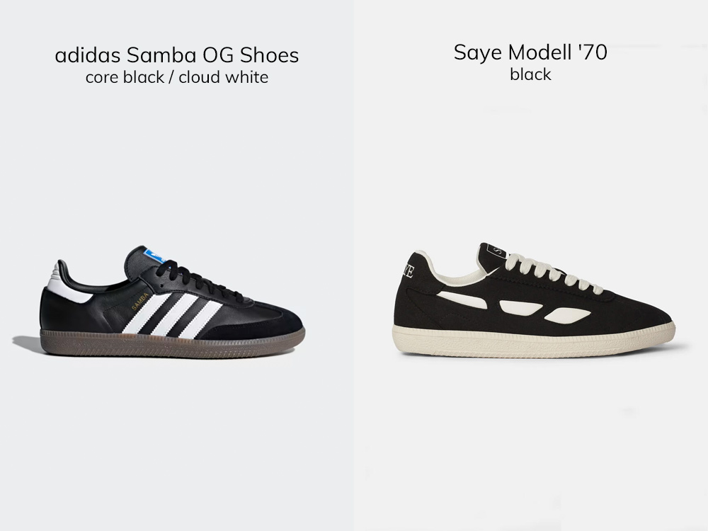 Samba vs. Saye adidas samba vs. saye vegan sneaker